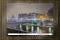 Preview: Über die Donau von Neu-Ulm aus mit der Herdbrücke im Vordergrund - Monat Januar: Wandkalender Ulm 2024 in Fine Art