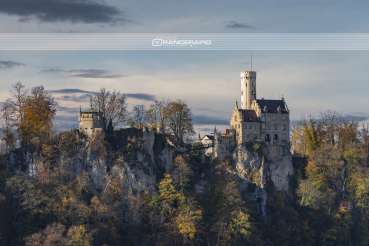 "Schloss Lichtenstein" Honau - Wandbild, Alu-Dibond, Acryl, Leinwand, Poster, Foto 90x60 120x80 150x100