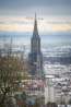 Ulm in winter - A snow covered skyline portrait with the Ulm Minster on offer.