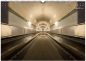 Preview: August Wandkalender Foto - Im alten Hamburger Elbtunnel zu Besuch als totale Ansicht in Bewegung.