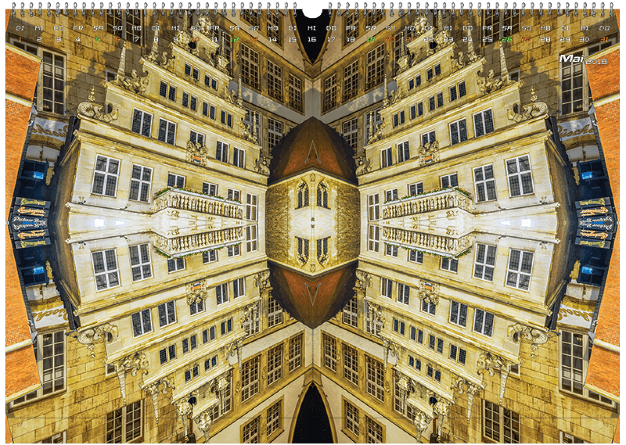 Mai Wandkalender Foto - Die Altstadt meiner Geburtsstadt, Münster in Westfalen.
